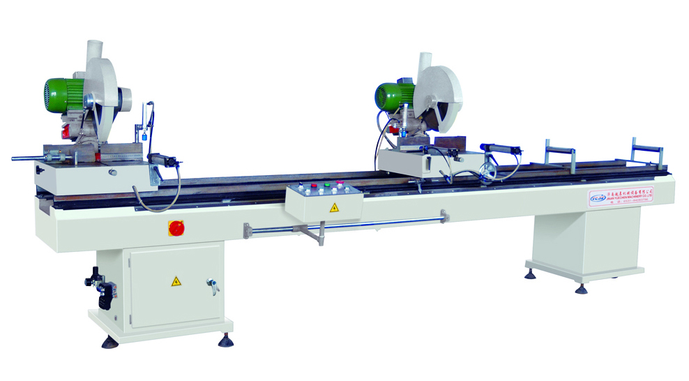 鋁塑型(xíng)材直線雙頭切割鋸床